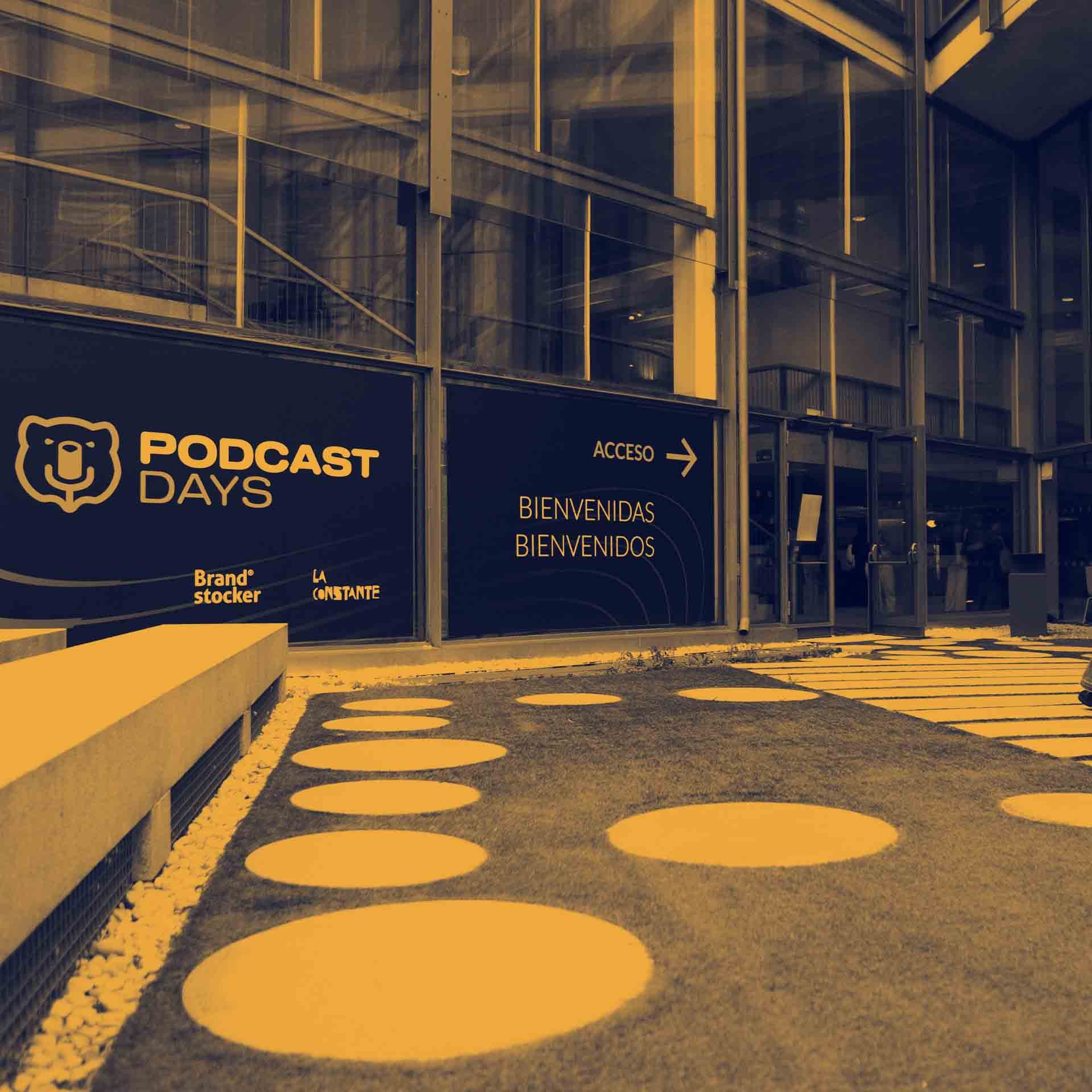 Entrada a los Podcast Days en el COAM