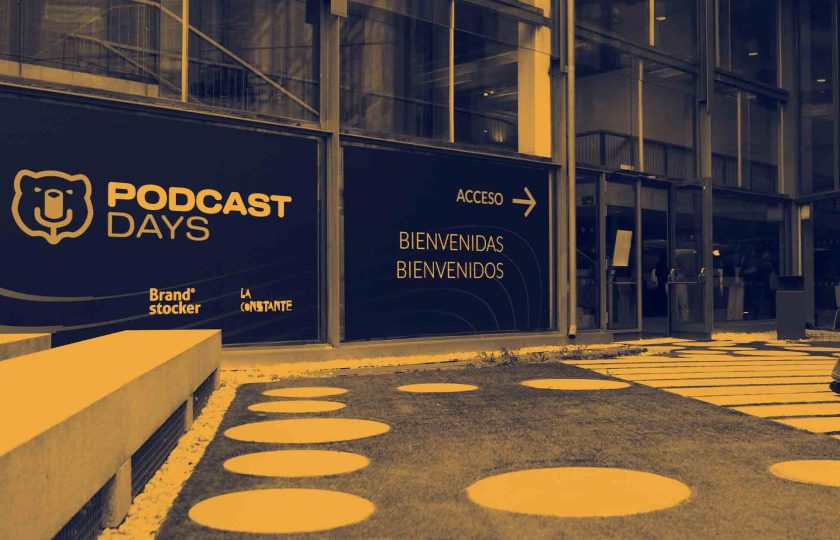Entrada a los Podcast Days en el COAM